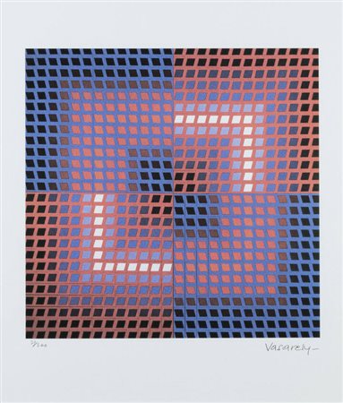 VICTOR VASARELY<BR>Pécs (Ungheria) 1908 - 1997 Parigi<BR>"Senza titolo"