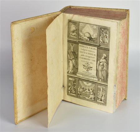 BIBLIA SACRA Vulgatae editionis, SIXTI V. PONT. M. Jussu recognita, et...