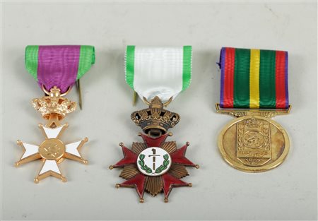 3 medals secret army Belgium.