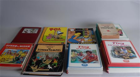 Lot of various albums and books including Tiny, Suske en Wiske and Ivan des...