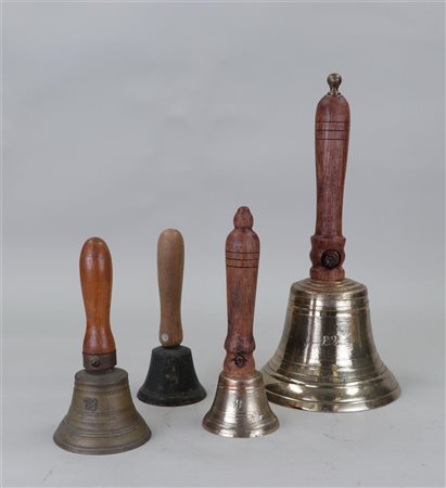 A lot of four school bells.