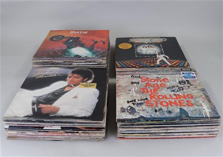 A lot of vintage LPs including Elvis and the Rolling Stones.