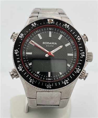 Men's chronograph, Rodania 26218, steel strap, movement: Quartz.