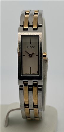 Ladies watch, Alfex 5453, steel strap, movement: Quartz. Inc box.