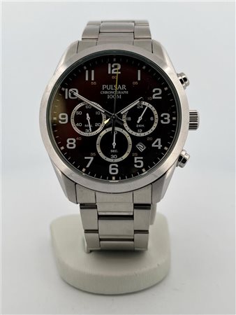 Men's watch, Pulsar VD53, steel strap, movement: Quartz. Inc box.