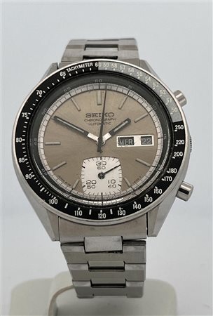 Men's watch, Seiko 6139-6040, steel strap, movement: Chronograph automatic.