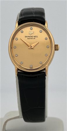 Ladies watch, Roymand Weil 5824, leather strap, movement: quartz.