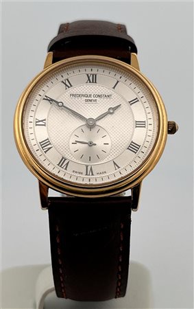 Men's watch, Frederique Constant 1285859, leather strap, movement: Qaurtz....