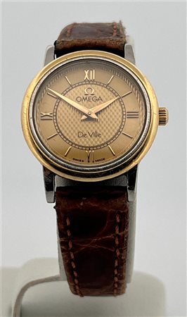 Ladies watch,Omega De Ville 5996213,Leather strap, movement: Quartz