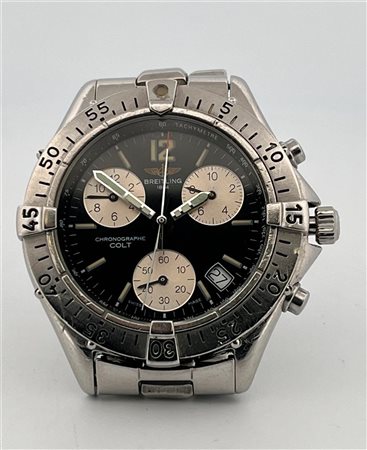 Men's watch, Breitling A53035, steel strap, movement: Chronograph Colt...