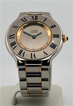 Ladies watch, Must de Cartier 1330, steel strap, movement: Quartz.