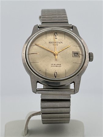 Men's watch, Remova H20, steel strap, movement: wind-up.