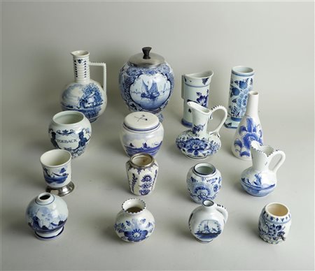 A large lot of pottery including Porceleyne fles and Gouda.