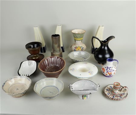 A large collection of 'Mid century' pottery.