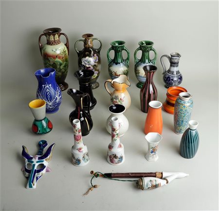 A large collection of diverse porcelain and pottery.