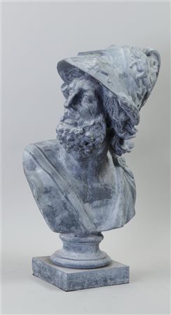 After Giambologna. A zinc bust of the god 'Ajax', original is in the Château...