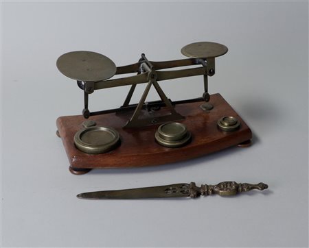 A letter scale with opener. ca. 1930.