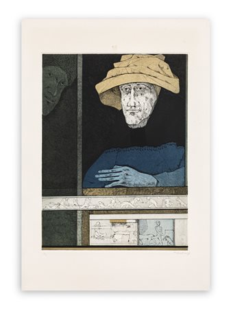 KARL PLATTNER (1919-1986) - Personaggio con cappello, 1978