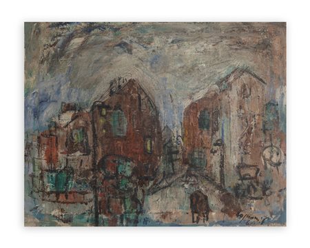 FRANCO ROGNONI (1913-1999) - Periferia, 1961