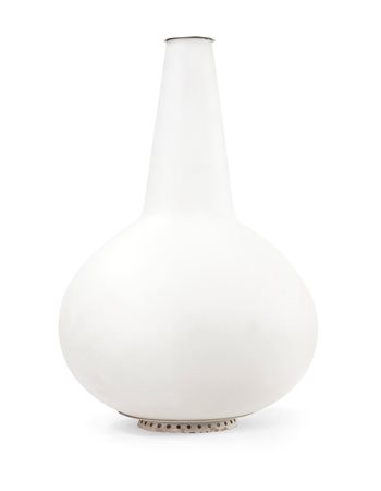 FONTANA ARTE 1837/1 Vaso-lampada in metallo laccato e ottone, diffusore in...