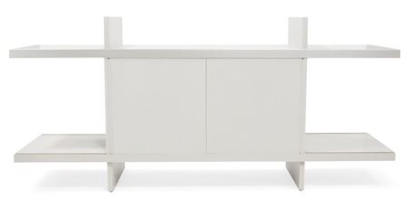 MANGIAROTTI ANGELO Multiuse Credenza in legno laccato con ante e profili in...