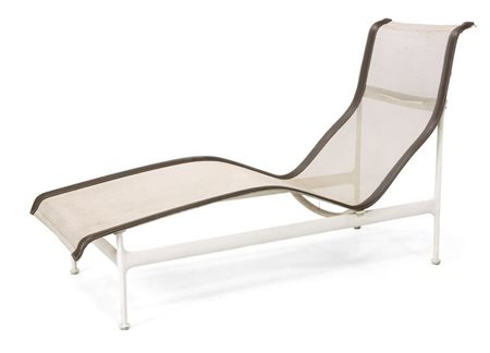 SCHULTZ RICHARD Chaise longue in alluminio verniciato e rivestimento in...