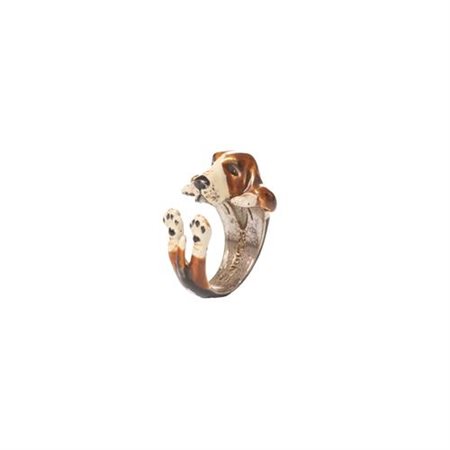 Anello in argento Bassethound