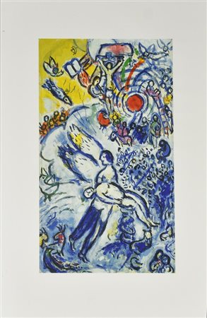 Da Marc Chagall SENZA TITOLO fotolitografia su carta, cm 51x36 timbro a secco...