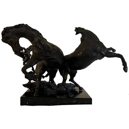 Gianpietro Abeni, scultura in bronzo, 1988, cm 32x43 circa