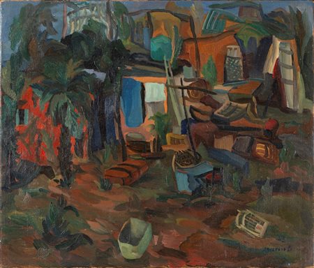 Giovanni Omiccioli (Roma 1901-1975)  - Orto n. 38, 1943