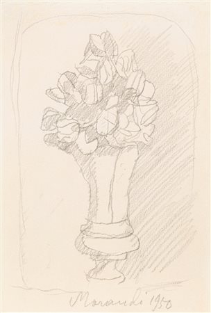 Giorgio Morandi (Bologna 1890-1964)  - Fiori, 1950