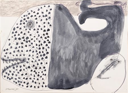 Guillaume Corneille (Liegi 1922-Auvers-sur-Oise 2010)  - La Baleine, 1973