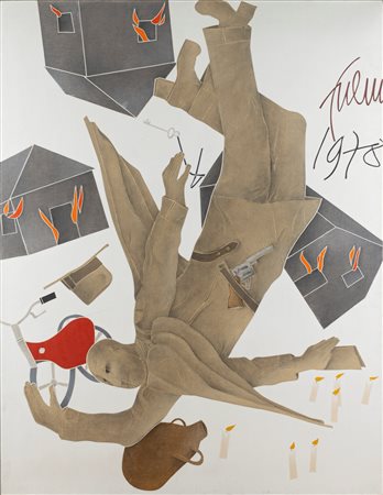 Emilio Tadini (Milano 1927-2002)  - Angelus novus, 1978