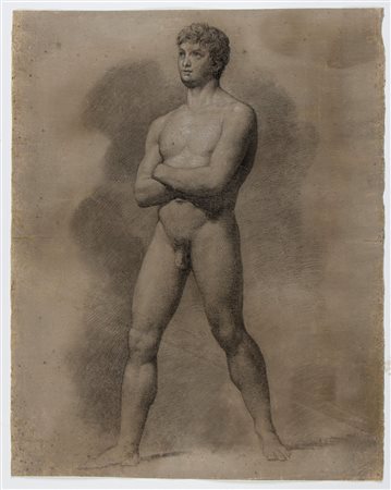 PELAGIO PALAGI (Bologna, 1775 - 1860) (attribuito a) Studio per un nudo...