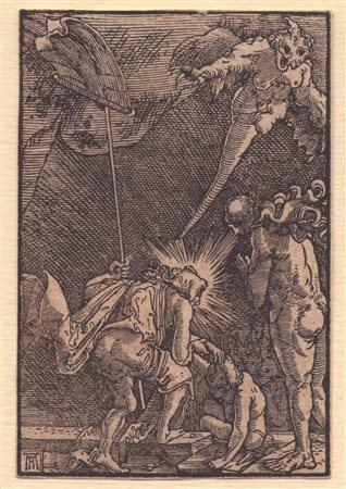 Albrecht Altdorfer (1482 ca. - 1538) Cristo scende nel limbo Xilografia, 72 x...