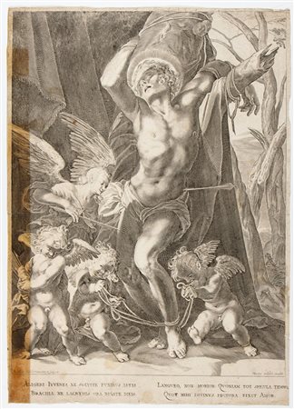 Aegidius Sadeler II ( - 1568, 1629) Martirio di San Sebastiano Pubblicata da...