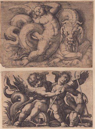 Giovanni Andrea Maglioli (copia da) (fl. 1580 - 1610) Putto con un serpente...