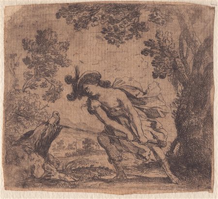 Giovanni Battista Mola (1588 - 1665) Atalanta e il cinghiale di Calidone...