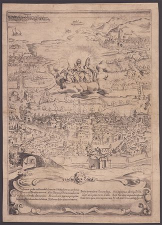 Francesco Curti (attribuito a) (Bologna, 1610 - Bologna, 1690) Panorama di...