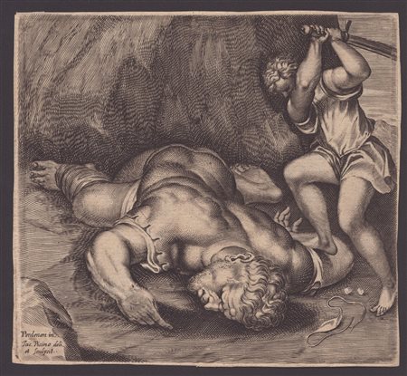 Giacomo Piccini (c.1619 - 1660) Davide e Golia da Giovanni Antonio Pordenone....