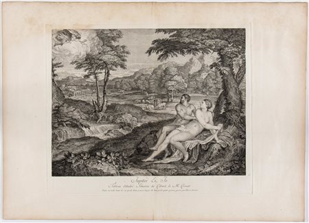 Pierre Alexandre Aveline (Parigi, 1702 - 1760) Jupiter et Jo da Andrea...