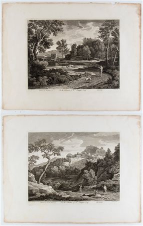 James Mason (1710 - ca. 1780) Paesaggio con lago Paesaggio con lago e...