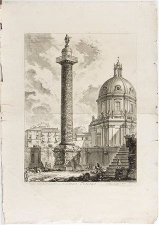 Giovanni Battista Piranesi (Mogliano Veneto, 1720 - Venezia, 1778) Colonna...