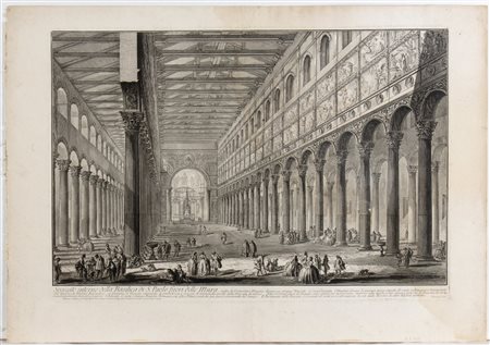 Giovanni Battista Piranesi (Mogliano Veneto, 1720 - Venezia, 1778) Spaccato...