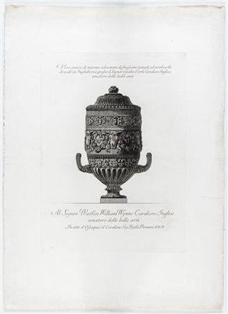 Giovanni Battista Piranesi (Mogliano Veneto, 1720 - Venezia, 1778) Vaso...