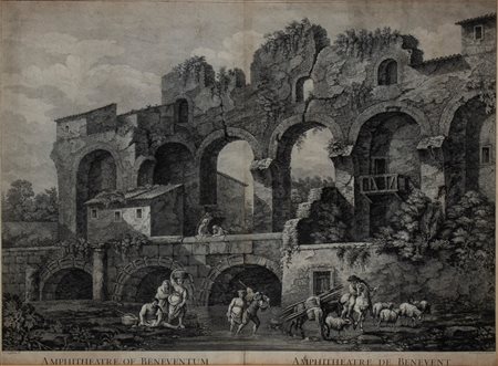 Domenico Cunego (Verona, 1724 - Roma, 1803) Amphitheatre of Beneventum da...