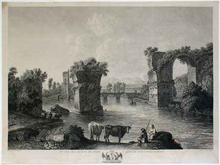 Georg Abraham Hackert (Prenzlau, 1755 - Firenze, 1805) 1.ere vue des ruines...