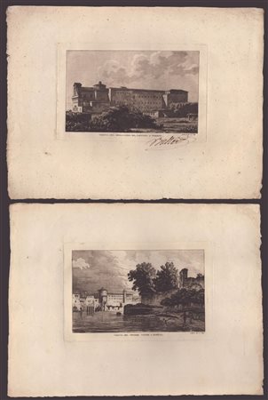 Louis-Pierre Baltard (1764 - 1846) Veduta del monastero de, Capucini a...