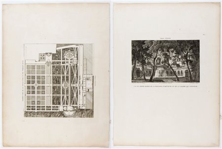 Jacques-Charles Bonnard (1765 - 1818) Plan général de la Villa d'Este et de...