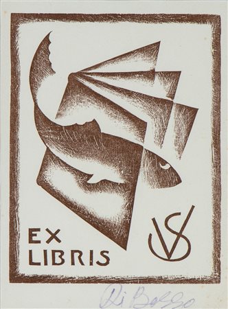 RENATO DI BOSSO (Verona, 1905 - Negrar, 1982) Ex Libris futurista di Vanni...